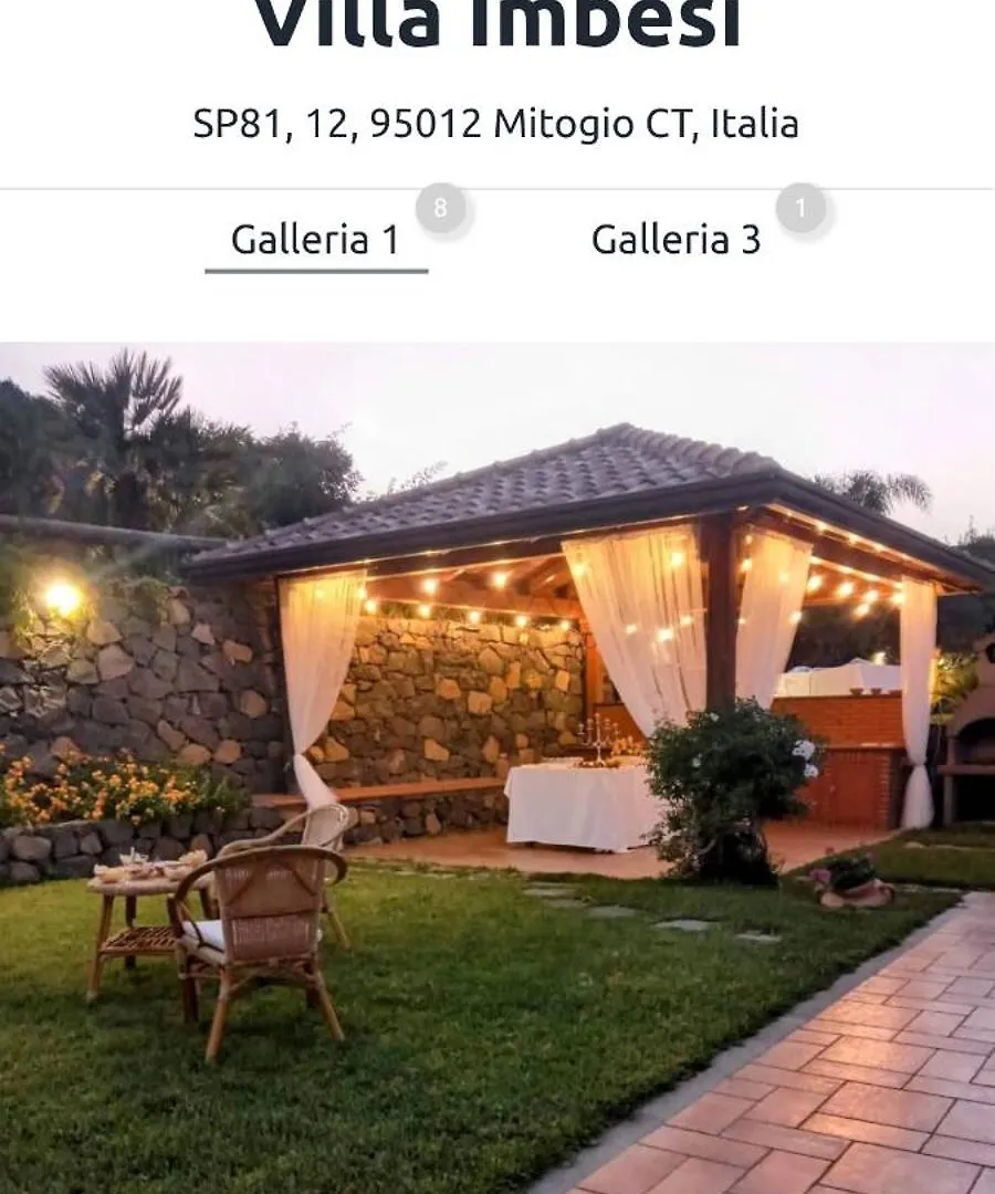 Taormina Villa Ibiscus Alcantara Gaggi 0*,